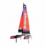 Joysway Binary 400mm Mini Catamaran RC Sailboat with 2.4GHz Radio System - JOY8807R