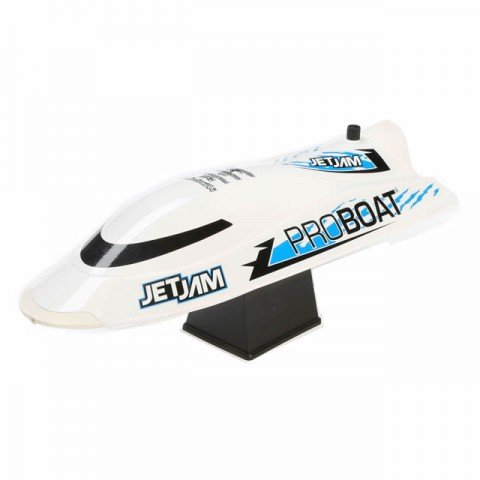 ProBoat Jet Jam 12” Pool Racer RC Boat with Transmitter, Battery and Charger (White) - PRB08031T2