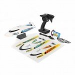 ProBoat Jet Jam 12” Pool Racer RC Boat with Transmitter, Battery and Charger (White) - PRB08031T2