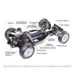 Tamiya Sand Viper DT-02 Tuned RC Buggy with Motor and ESC (Unassembled Kit) - TAM-58374