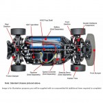 Tamiya 1/10 RC Raikiri GT Car TT-02 with ESC and Motor (Unassembled Kit) - 58626