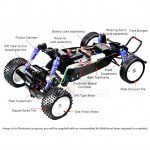 Tamiya RC 1/10 Rising Fighter 2WD Buggy with ESC and Motor (Unassembled Kit) - 58416