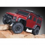 Traxxas TRX-4 1/10 Land Rover Defender Rock Crawler with TQi Radio System (Red) - TRX82056-4R