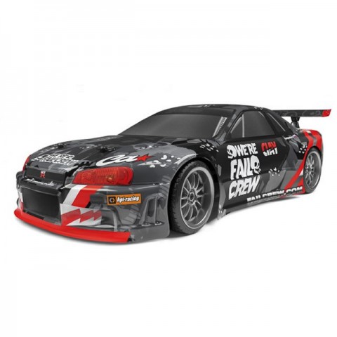 HPI 1/10 E10 Drift Fail Crew Nissan Skyline R34 GT-R RC Car (Ready-to-Run) - 120091