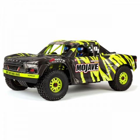 Arrma Mojave V2 6S BLX Brushless 1/7 4WD Desert Racer (Black/Green) - ARA7604V2T1