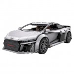 CaDa 1/14 Scale Audi R8 Coupe RC Car 536 pieces (Unassembled Brick Build Kit) - C57012W