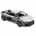 CaDa 1/14 Scale Audi R8 Coupe RC Car 536 pieces (Unassembled Brick Build Kit) - C57012W