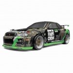 HPI Micro RS4 1/18 Drift Fail Crew Nissan Skyline R34 GT-R RC Car (Ready-to-Run) - 120101