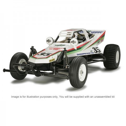 Tamiya 1/10 2WD Grasshopper Off-Road Buggy with Motor and ESC (Unassembled Kit) - 58346