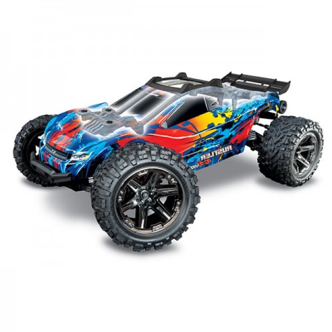 Traxxas Rustler 4X4 VXL Brushless 1/10 4WD Stadium Truck with 2.4GHz TQi Transmitter (Red) - TRX67076-4RD