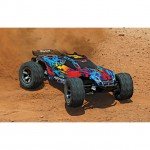 Traxxas Rustler 4X4 VXL Brushless 1/10 4WD Stadium Truck with 2.4GHz TQi Transmitter (Red) - TRX67076-4RD