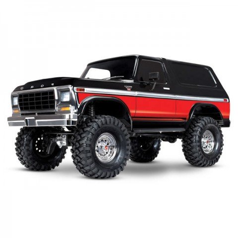 Traxxas TRX-4 1/10 Trail Crawler Truck with Ford Bronco Ranger XLT Body (Red) - TRX82046-4R