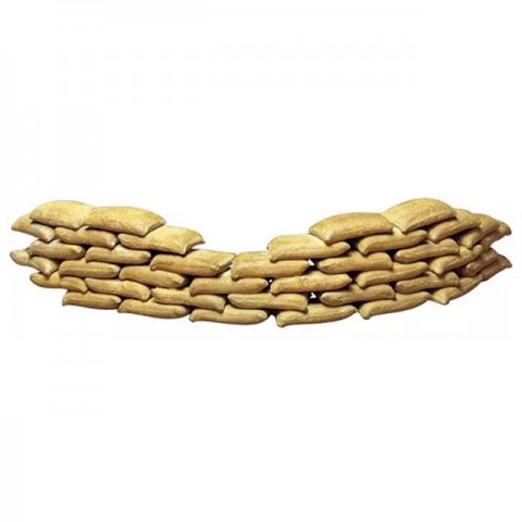 Tamiya 1/35 Military Model Sand Bags 48 Pack (Unassembled Plastic Kit) - 35025