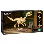 CaDA Dinosaur Fossils Velociraptor 256 Pieces (Unassembled Brick Build Kit) - C59014W