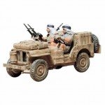 Tamiya 1/35 British Special Jeep SAS Commando Vehicle Jeep (Unassembled Plastic Kit) - 35033