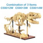 CaDA Dinosaur Fossils Velociraptor 256 Pieces (Unassembled Brick Build Kit) - C59014W