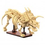 CaDA Tray of 3 Dinosaur Eggs with Stegosaurus, Triceratops and Velociraptor 825 Pieces (Unassembled Brick Build Kit) - C59015W