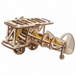 UGears Mini Biplane 3D Puzzle Mechanical Model Kit - UGR70159