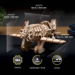 UGears Mad Hornet Airplane 3D Puzzle Mechanical Model Kit - UGR70183