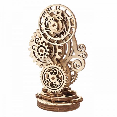 UGears Steampunk Clock 3D Wooden Mechanical Model Kit - UGR70093