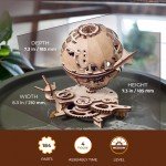 UGears Globe 3D Puzzle Mechanical Model Kit - UGR70128