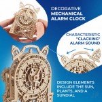 UGears Vintage Alarm Clock 3D Mechanical Model Kit - UGR70163