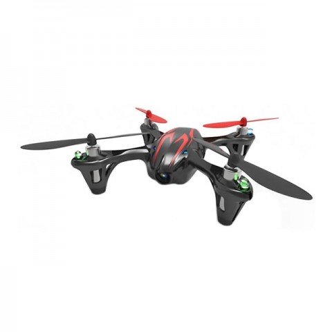 Hubsan X4 LED RTF Mini Quad Copter with 2MP HD Camera Recording (Black/Red) - H107CHD-BR
