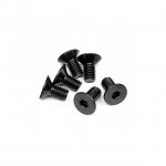 HPI Flat Head Screw M5x10mm with 3mm Hex Socket (Pack of 6 Screws) - 94727