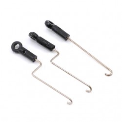 Blade mCP X and Blade mCPX V2 Servo Pushrod Set with ball link (3 Pushrods) - BLH3508