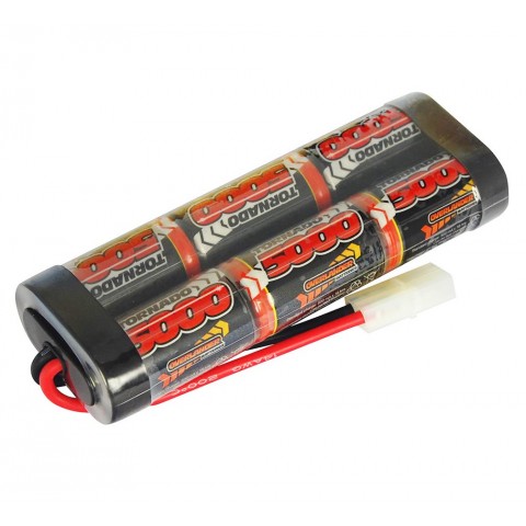 Overlander 5000mah 7.2v NiMh Battery Pack SubC for RC Car, Boat, Bike Battery with Tamiya Plug - OL-1596