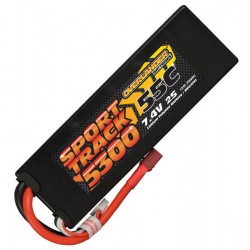 Overlander Sport Track 7.4v 2S 5300mAh LiPo 55C Battery with Deans Connector - OL-3141