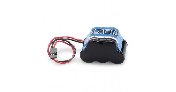 Absima Modellbau-Empfängerakku NiMh 6V 1700 MAh – Für 1/8 RC-Fahrzeuge, 5 Zellen, Hump JR