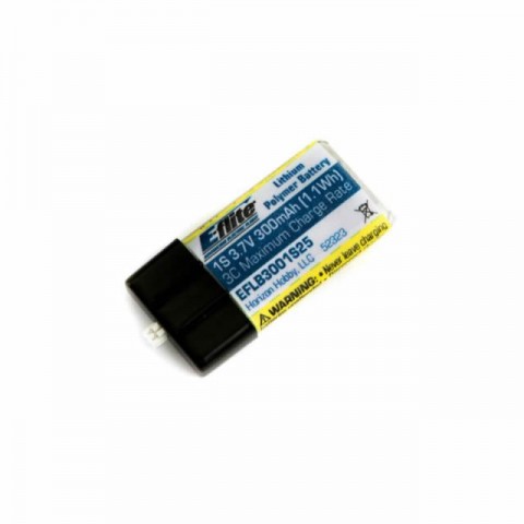 E-flite 300mAh 1S 3.7V 25C LiPo Battery - EFLB3001S25