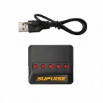 Volantex Supulse 5-In-1 USB 1S 3.7v Micro 5-Port LiPo Charger - EXAC00048