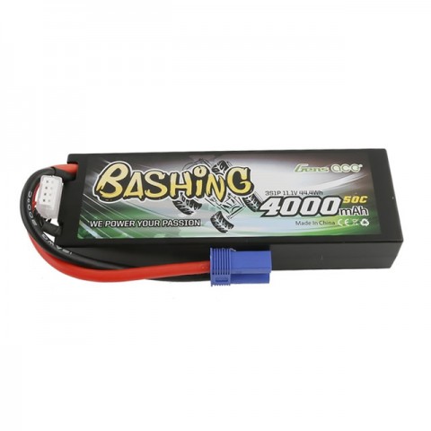 Gens Ace 11.1v 50C 4000mAh 3S Hardcase LiPo Battery with EC5 Connector - GE3-4000-3C5
