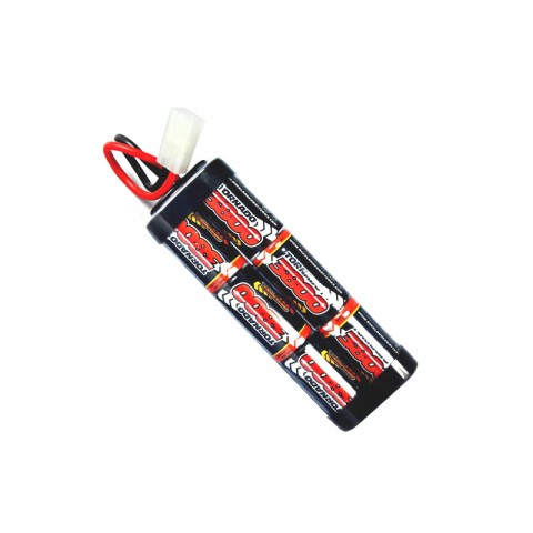 Overlander 3800mAh 7.2V NiMh Stick Battery Pack with Tamiya Plug for RC Cars, Boats, Bike - OL-1484