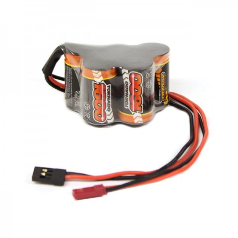 Overlander 6v 1600mAh NiMh Hump Receiver Battery Pack with BEC and Futaba Connectors - OL-2620