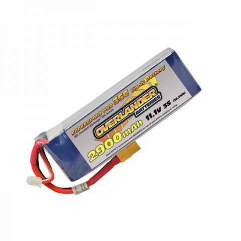 Overlander Supersport 2900mAh 3S 11.1v 35C LiPo Battery with XT60 Connector - OL-2701