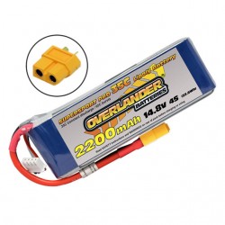 Overlander Supersport 4S 2200mAh 14.8v 35C LiPo Battery with XT60 Connector - OL-3531