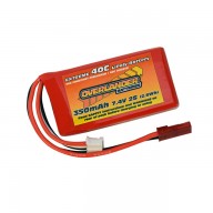 Overlander Extreme 130 X 350mAh 2S 7.4v 40C LiPo Upgrade Battery E-flite UMX Models Blade 130X - OL-2505