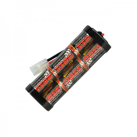 Overlander 3300mah 7.2v NiMh Battery Pack SubC for RC Car, Boat, Bike Battery with Tamiya Plug - OL-2588