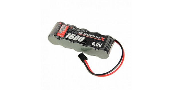 Radient 6V 1600mAh 2/3A NiMh SBS-Flat Receiver Battery Pack - RDNA0088