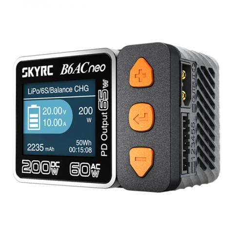 Sky RC B6ACNeo AC/DC Charger and Discharger for LiPo, LiFe, LiHV, LiIon, Pb and NiMh Batteries - SK-100200 Sky RC B6ACNeo AC/DC Charger and Discharger for LiPo, LiFe, LiHV, LiIon, Pb and NiMh Batteries - SK-100200