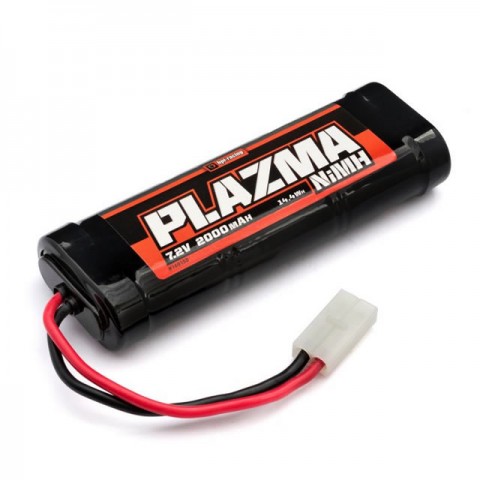 HPI Racing Plazma 7.2v 2000mAh NiMh Stick Battery Pack for RC Car, Boat, Bike with Tamiya Connector - 160150