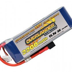 Overlander Supersport LiPo Battery 2200mAh 3S 11.1v 35C with Deans Connector Fitted - OL-2567