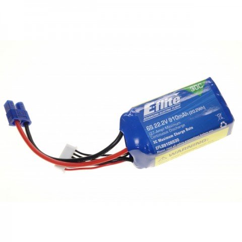 E-Flite 6S 22.2V 910mAh 30C Flight LiPo Battery for the Blade 270 CFX - EFLB9106S30