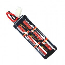 Overlander 3800mAh 7.2V NiMh Stick Battery Pack with Tamiya Plug for RC Cars, Boats, Bike - OL-1484