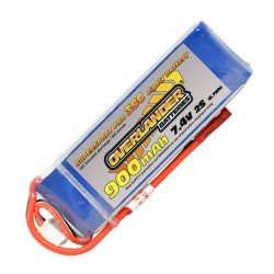 Overlander Supersport Pro 900mAh 2S 7.4v 35C LiPo Battery - OL-2558
