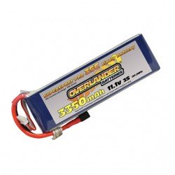 Overlander Supersport 3350mAh 3S 11.1v 35C LiPo Battery with Deans Connector - OL-2570