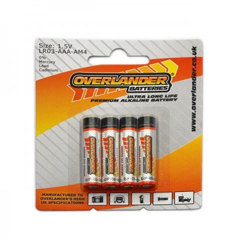 Overlander AAA Ultra-Long Life Premium 4 Pack Alkaline Batteries (LR03) - OL-2672